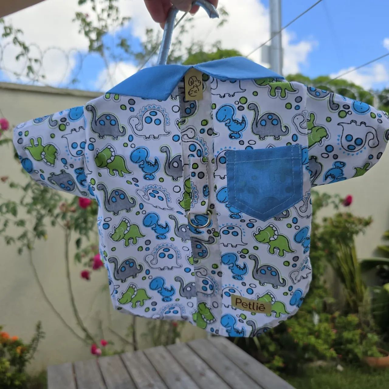 Camiseta para Cachorro Dinossauro