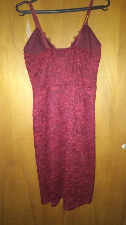 Vestido renda vermelho - Foto 4