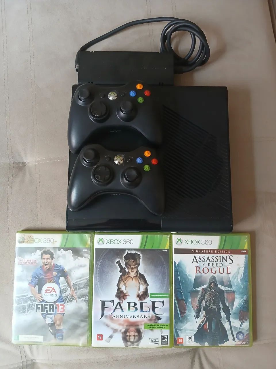 Xbox 360 super slim ,troco em bike Consoles de Vídeo Game