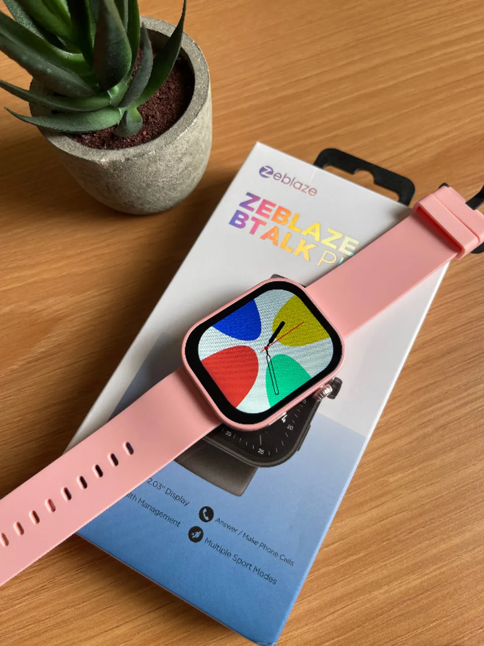 Smartwatch Feminino Zeblaze Btalk Plus - Rosa