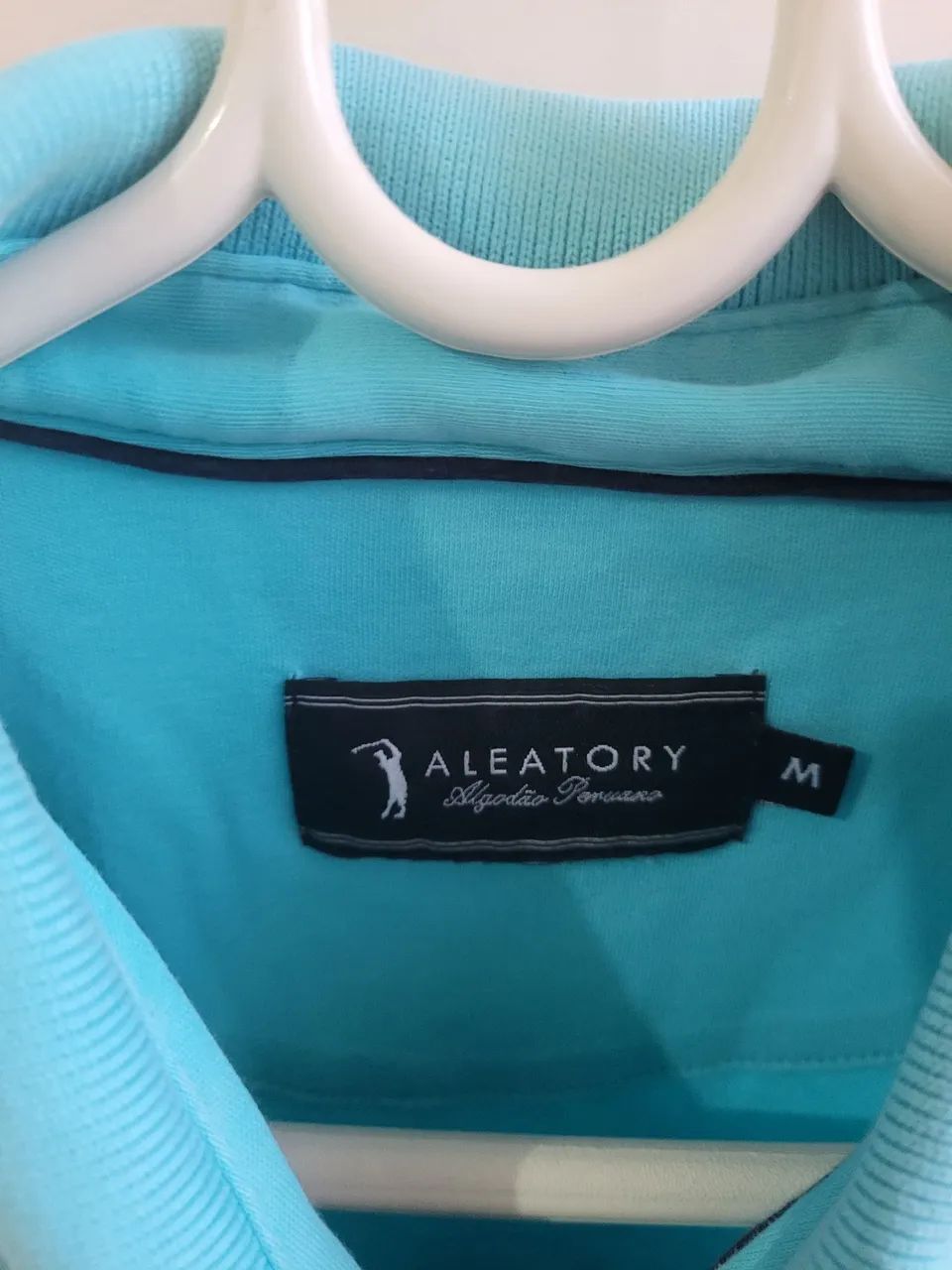 Camiseta Polo Azul Claro - Foto 2