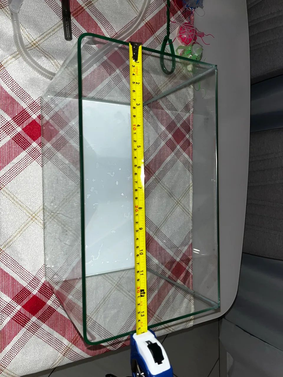 Aquário 16 Litros (35x20x23) + Decoração Completa + Kit Limpeza