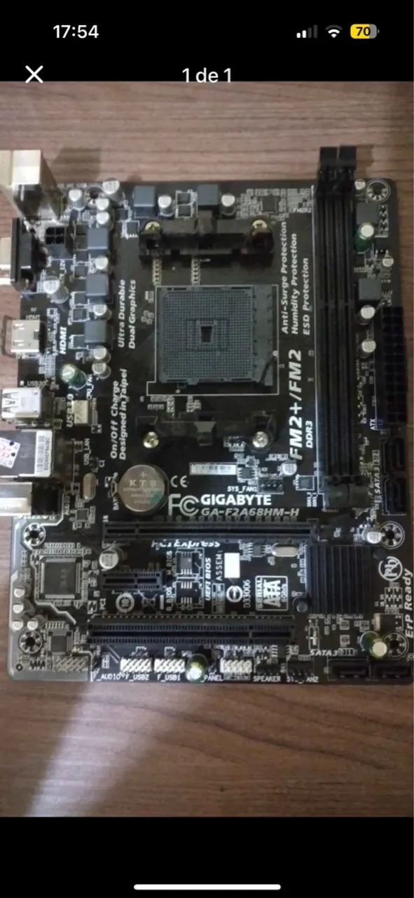 Placa-Mãe Gigabyte GA-F2A68HM-H FM2+