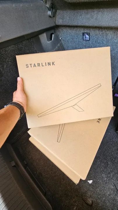 Starlink Mini - Antena completa com suporte e cabo 12v - Foto 4