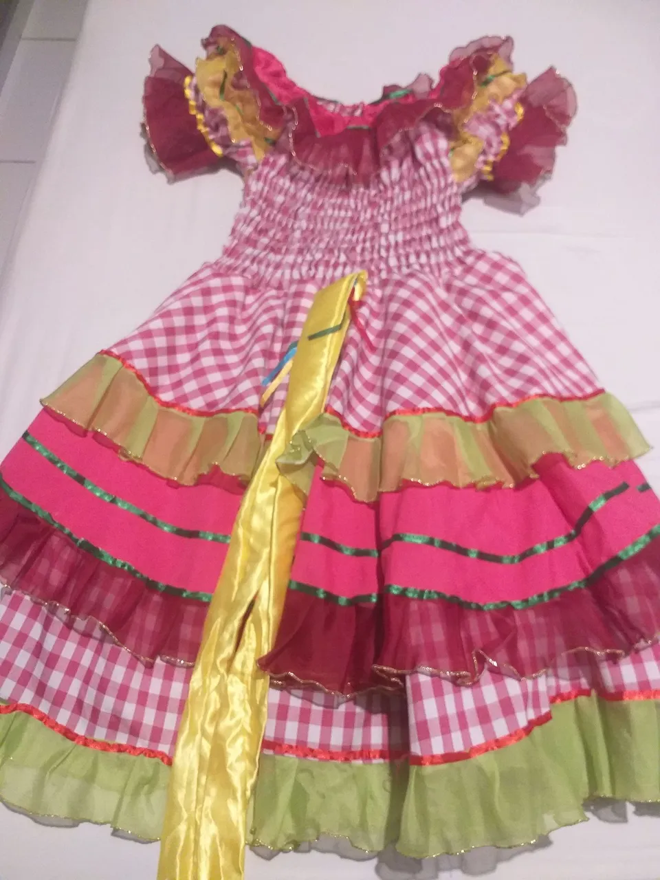 Vestido Festa Junina Colorido
