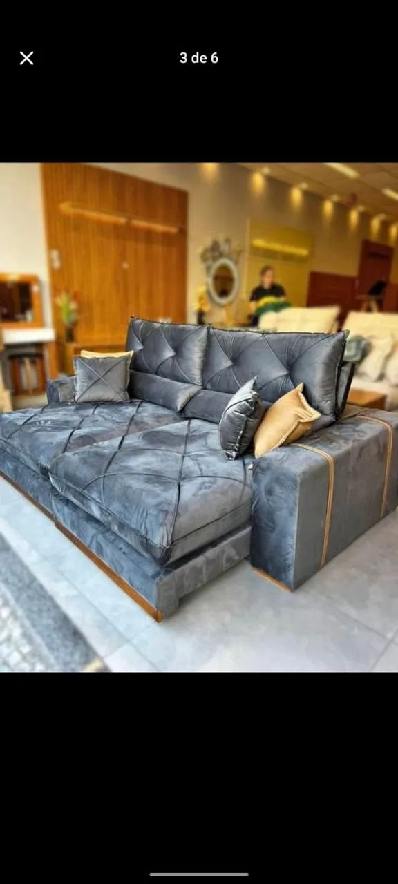 Sofá molas ensacadas e espuma d33