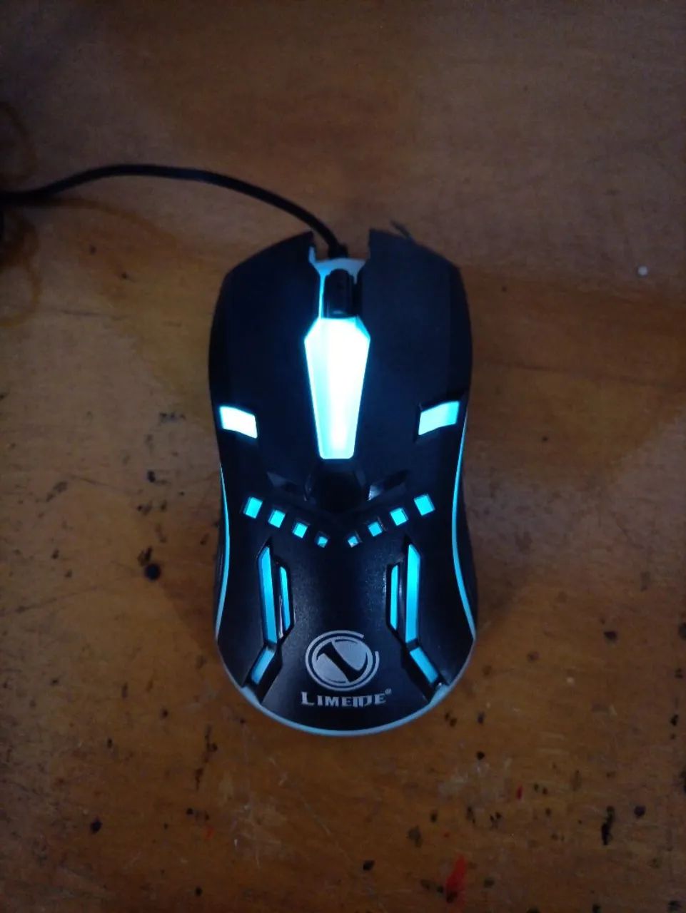 Mouse Gamer Limeide com LED RGB preto 
