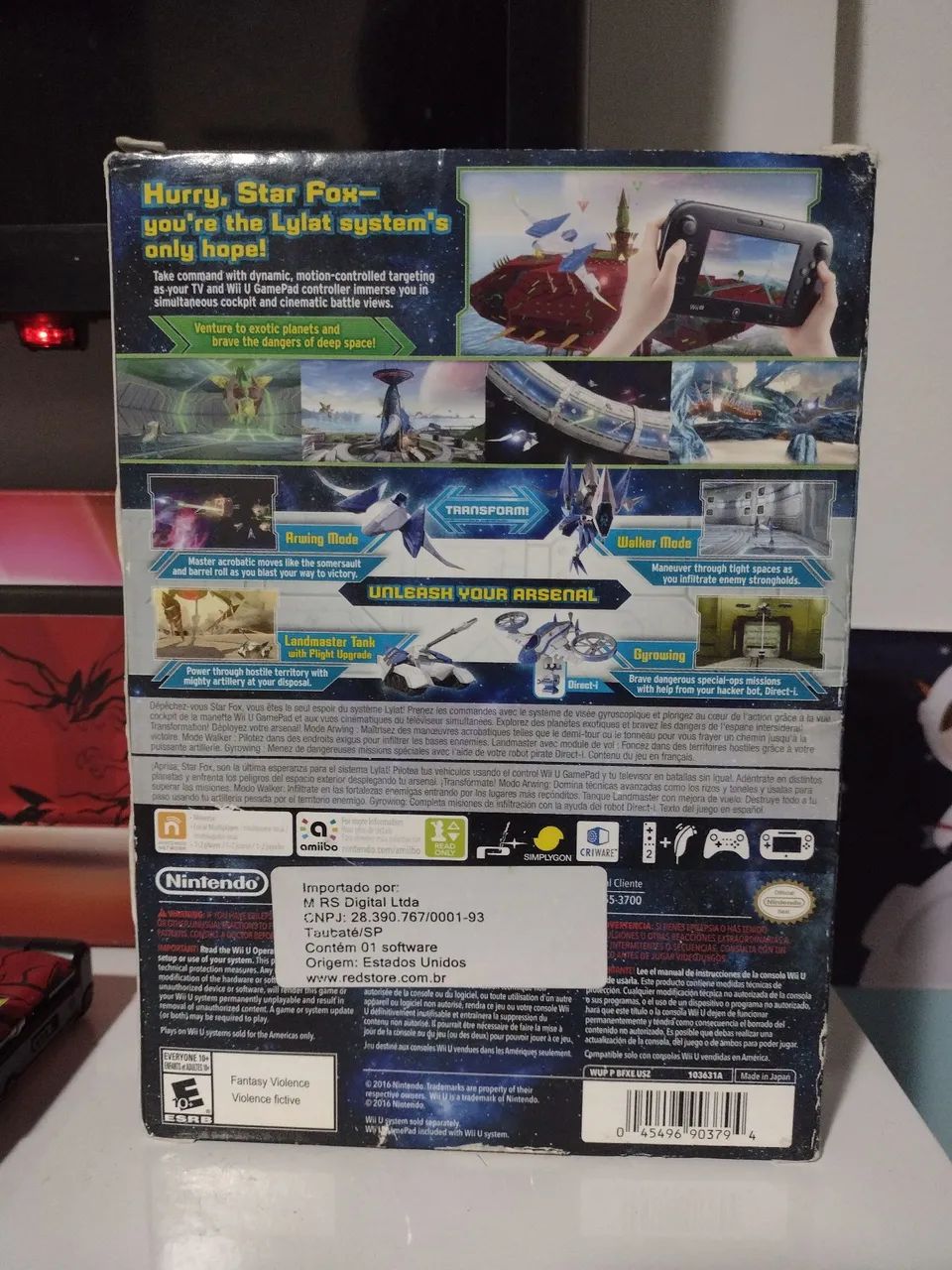Box Star Fox Zero + Star Fox Guard Lacrado WiiU - Foto 2