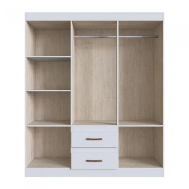 Guarda Roupa Texas 6Pts 2Gvs Branco Doripel - Entrega Rápida!  - Foto 2