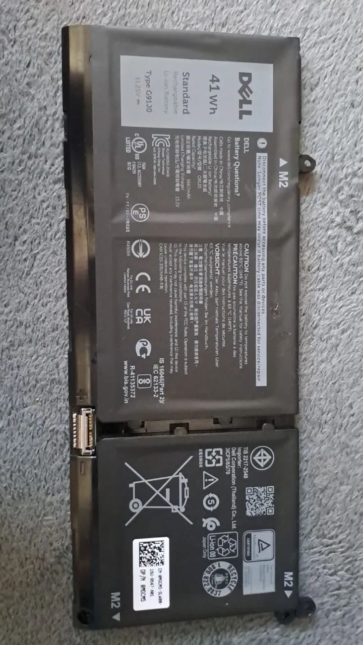 Bateria Dell G91j0 41 Wh ---ORIGINAL--- - Foto 2