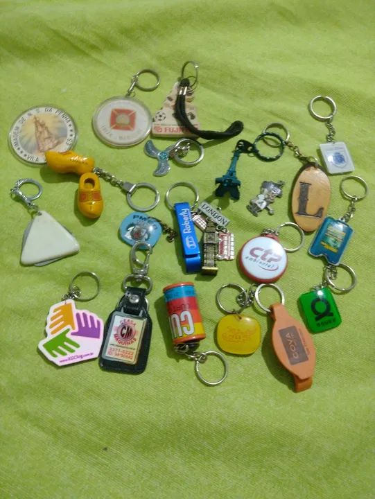 21 chaveiros variáveis usados