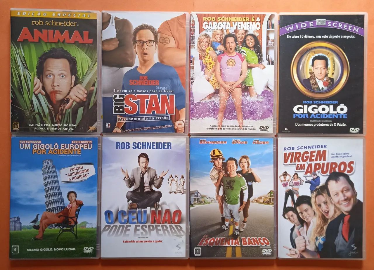 Dvd Coleção Rob Schneider - 8 Filmes 