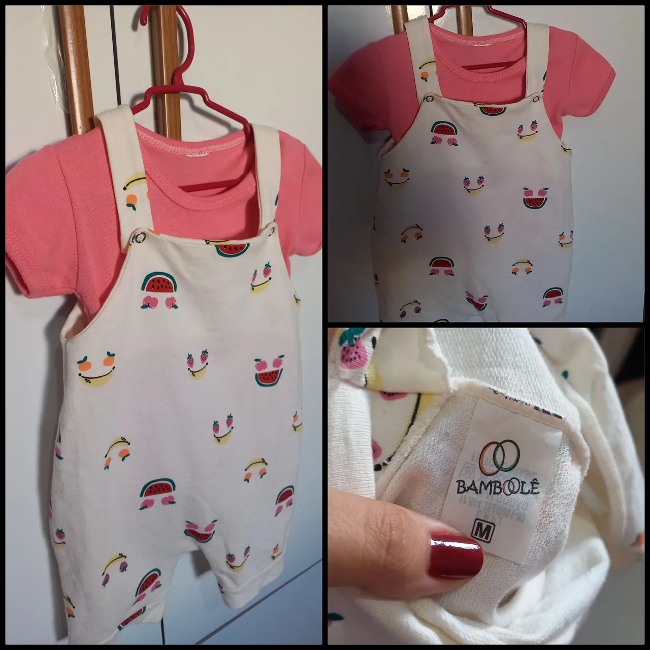 Conjunto Infantil Macacão Estampado Bambolê