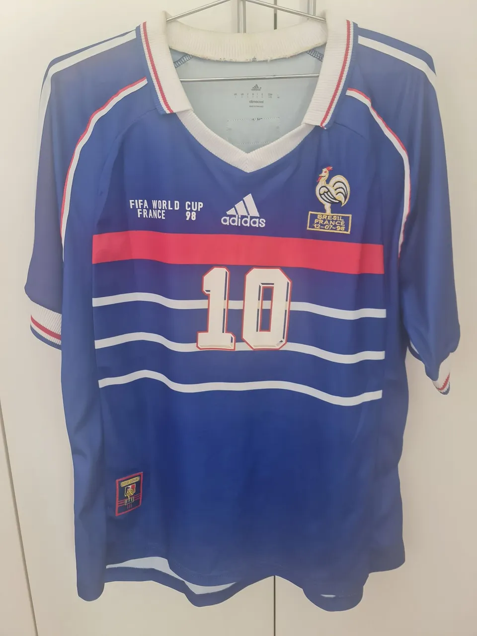 Camisa retro de Futebol França 1998 - Adidas - Tamanho M