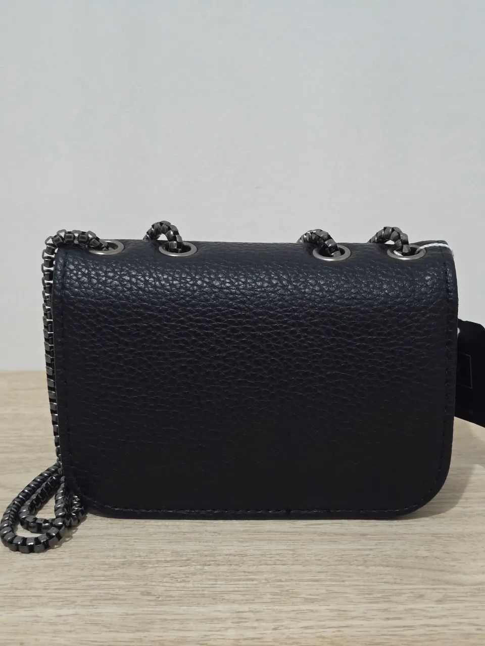 Bolsa Pequena de Ombro Feminina Preta - Foto 2