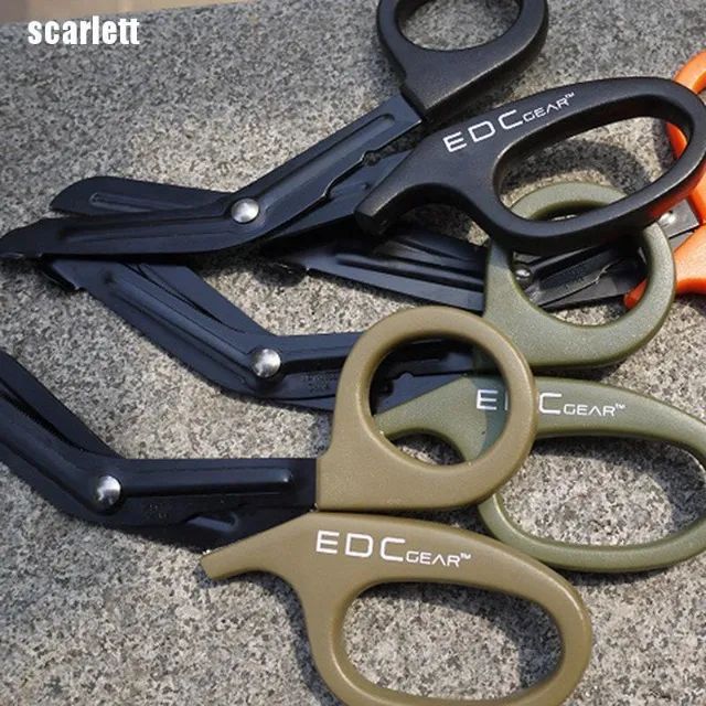 Tesoura Ponta Romba EDC Gear Original 18cm APH, Resgate, SAMU, Bombeiros