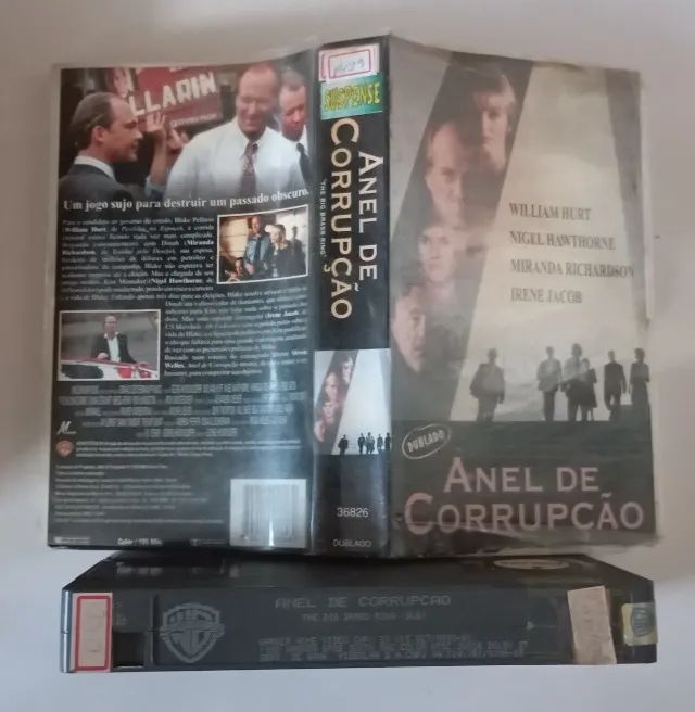 VHS Dublado Anel Da Corrupção - William Hurt