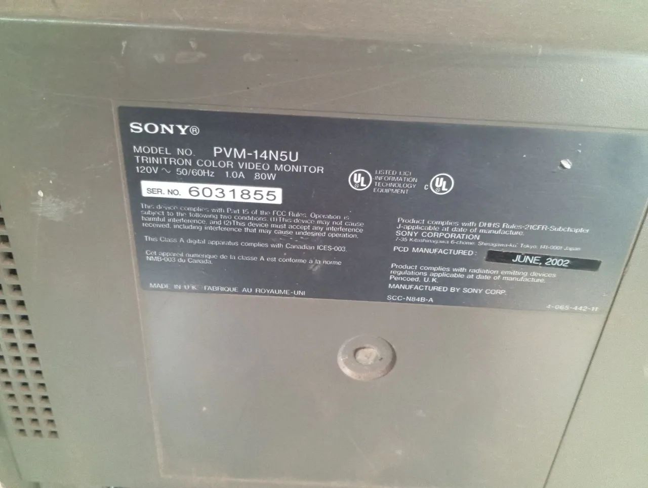 Monitor Sony trinitron 14 Pol . - Foto 6