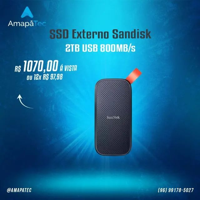 SSD Externo Sandisk 2tb