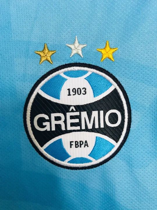 Camisa Celeste Grêmio 22/23 Third Umbro Oficial Masculina Tamanho P - Foto 2
