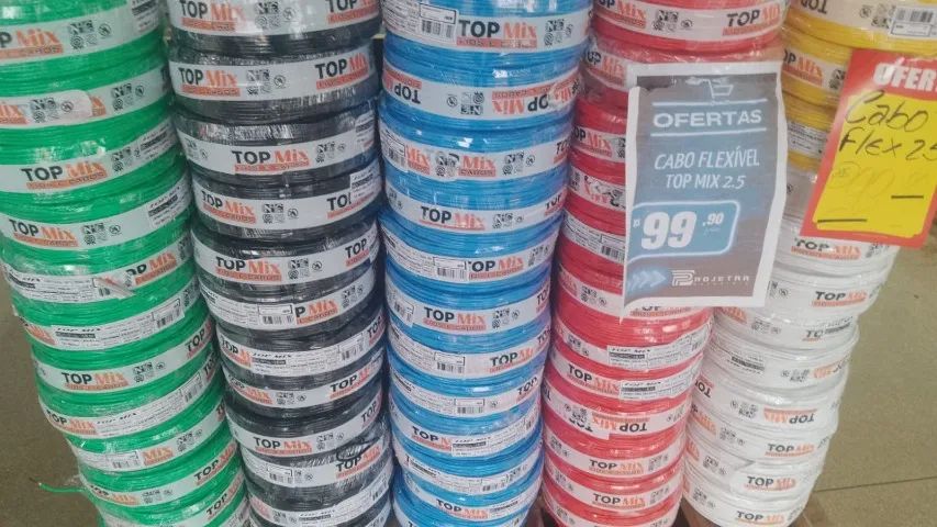 Cabos flexíveis de alta qualidade Top Mix 2.5 - R$99,90 a vista