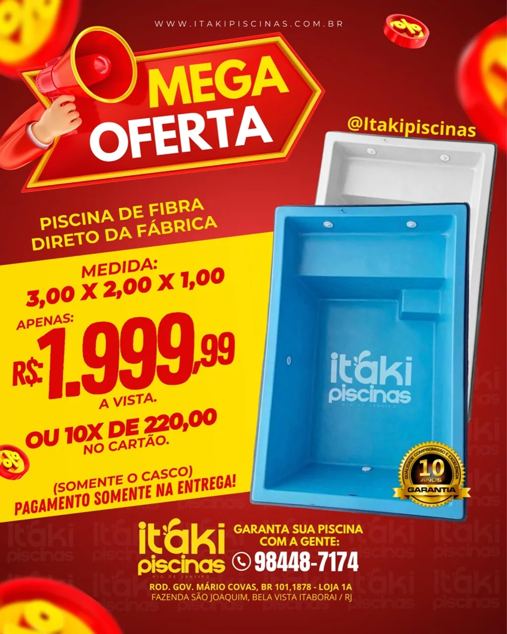 Piscina de fibra últimas 5 unidades ?