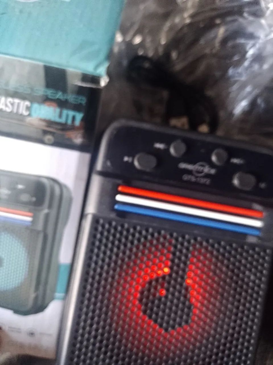 Caixa speaker bluetooth, cartão,pen drive e rádio  - Foto 4