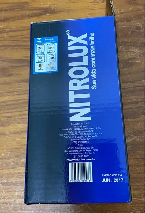 Kit 10 Lâmpadas LED 20W 6500K Bivolt - Nitrolux - Pacote com 6 - Foto 3