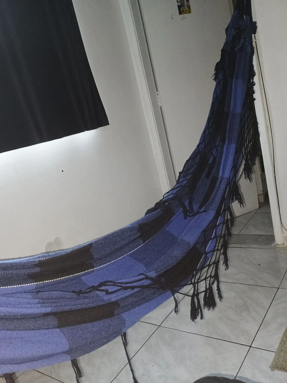 Rede de Descanso Azul e Preta
