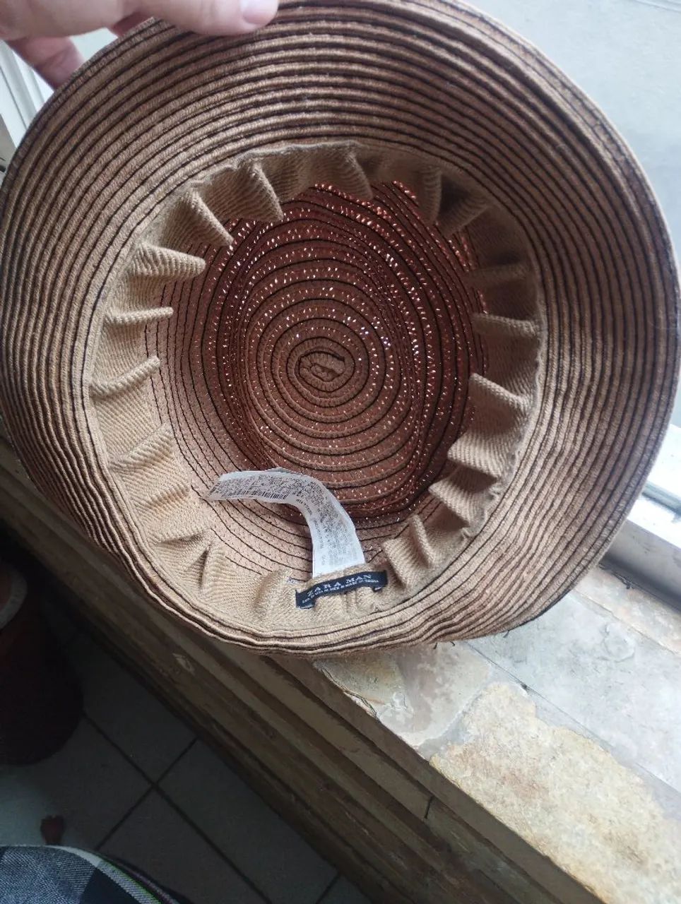 Chapéu Fedora de Palha Zara - Foto 5