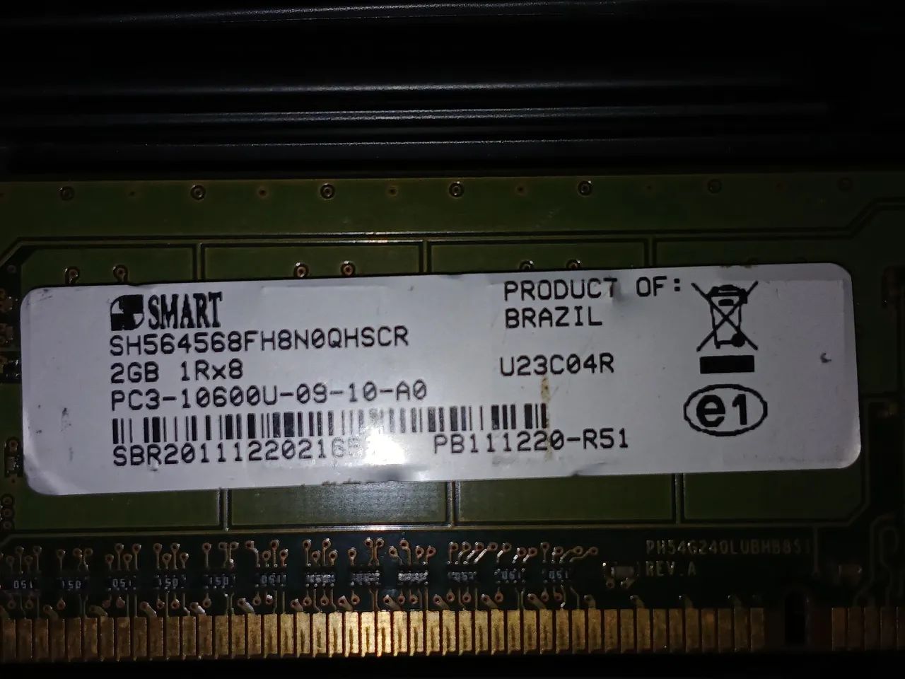 Memórias RAM 1333MHz 2x 2gb - Foto 3