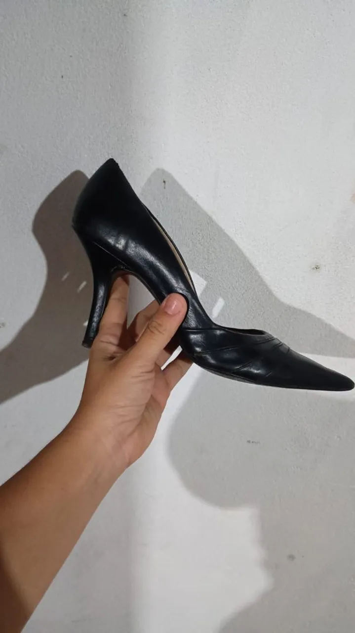 Sapato Salto Fino Clássico - Preto