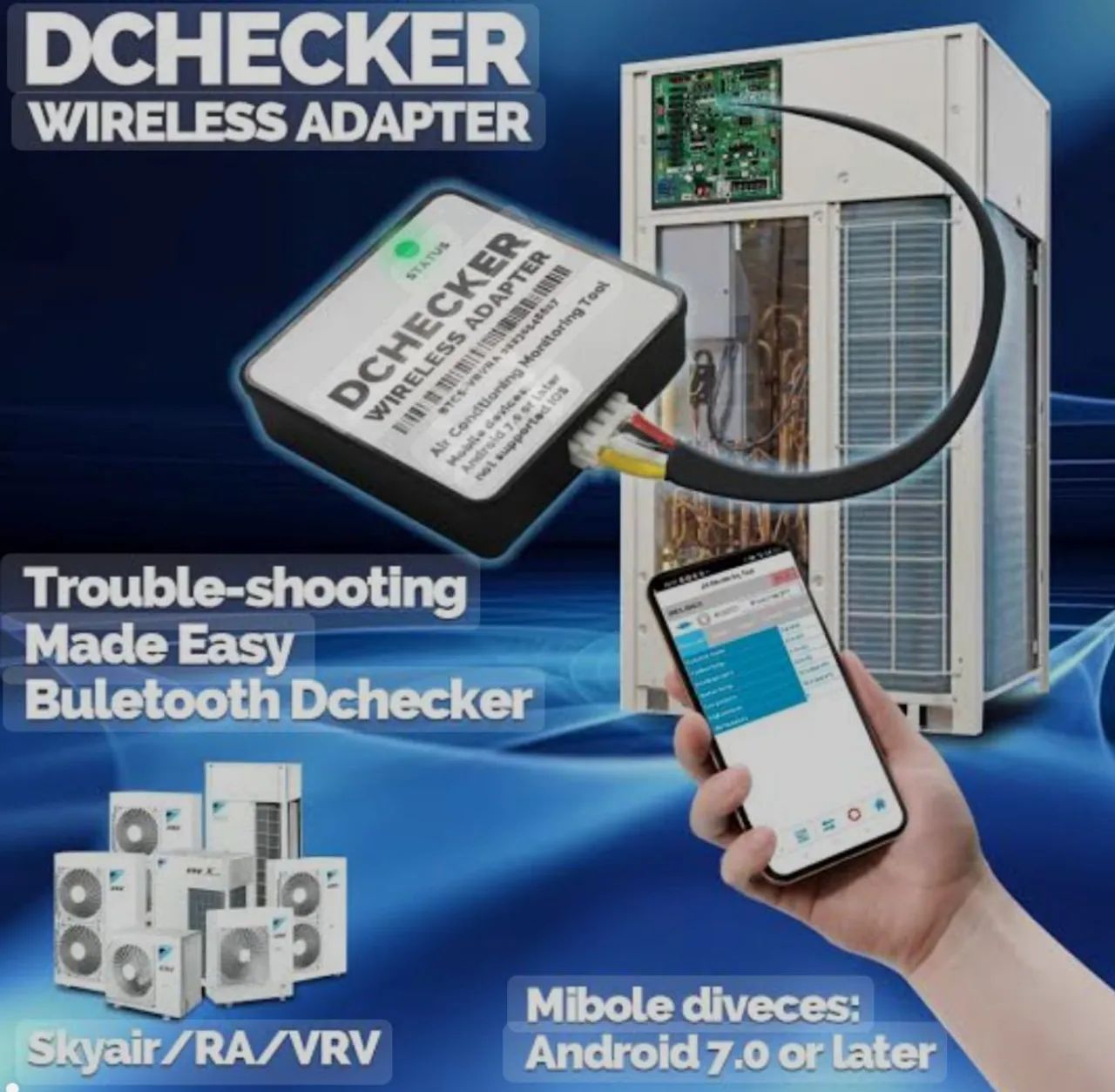 DCHECKER Wireless Adapter para Monitoramento de Ar Condicionado