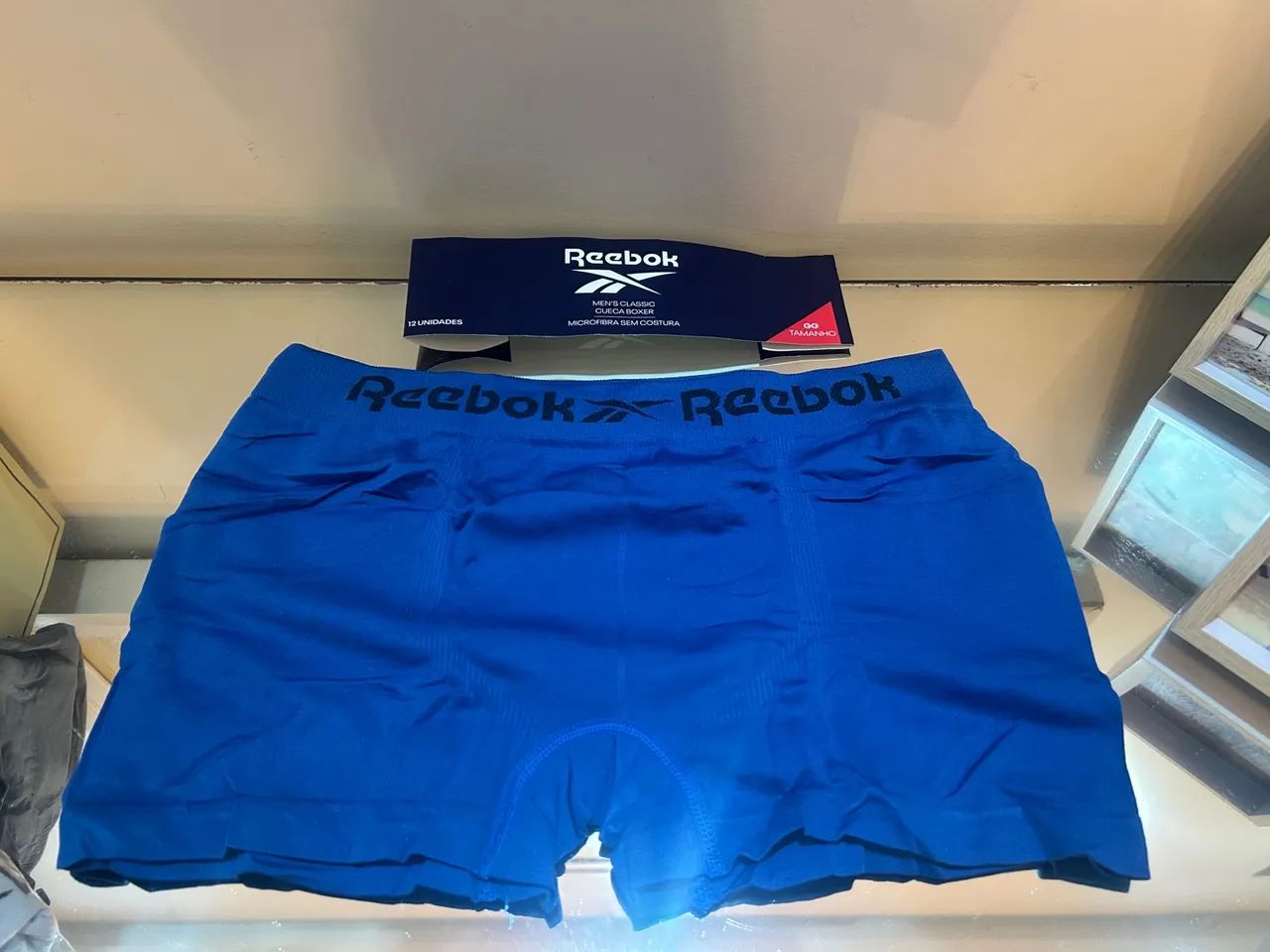 Cueca Boxer Reebok Cinza - Conforto e Estilo - Foto 3
