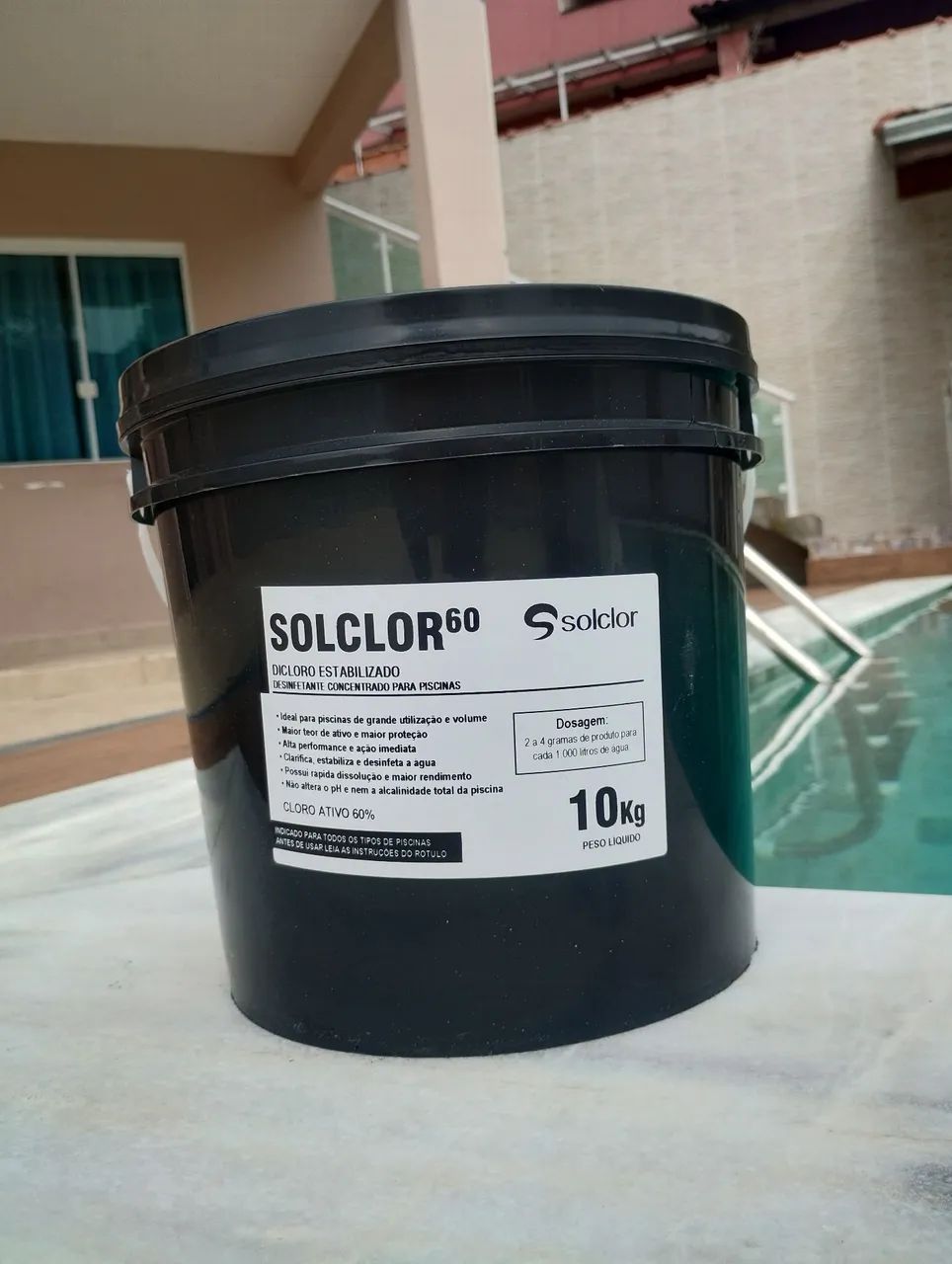 Balde de cloro 60% SolClor 10KL. - Foto 2
