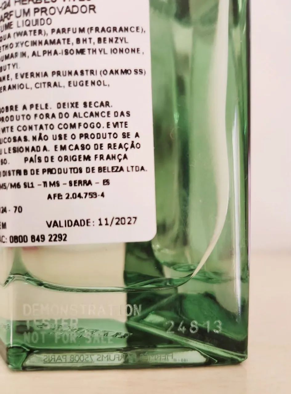 Perfume H24 Herbes Vives 100ml - Tester - Foto 4