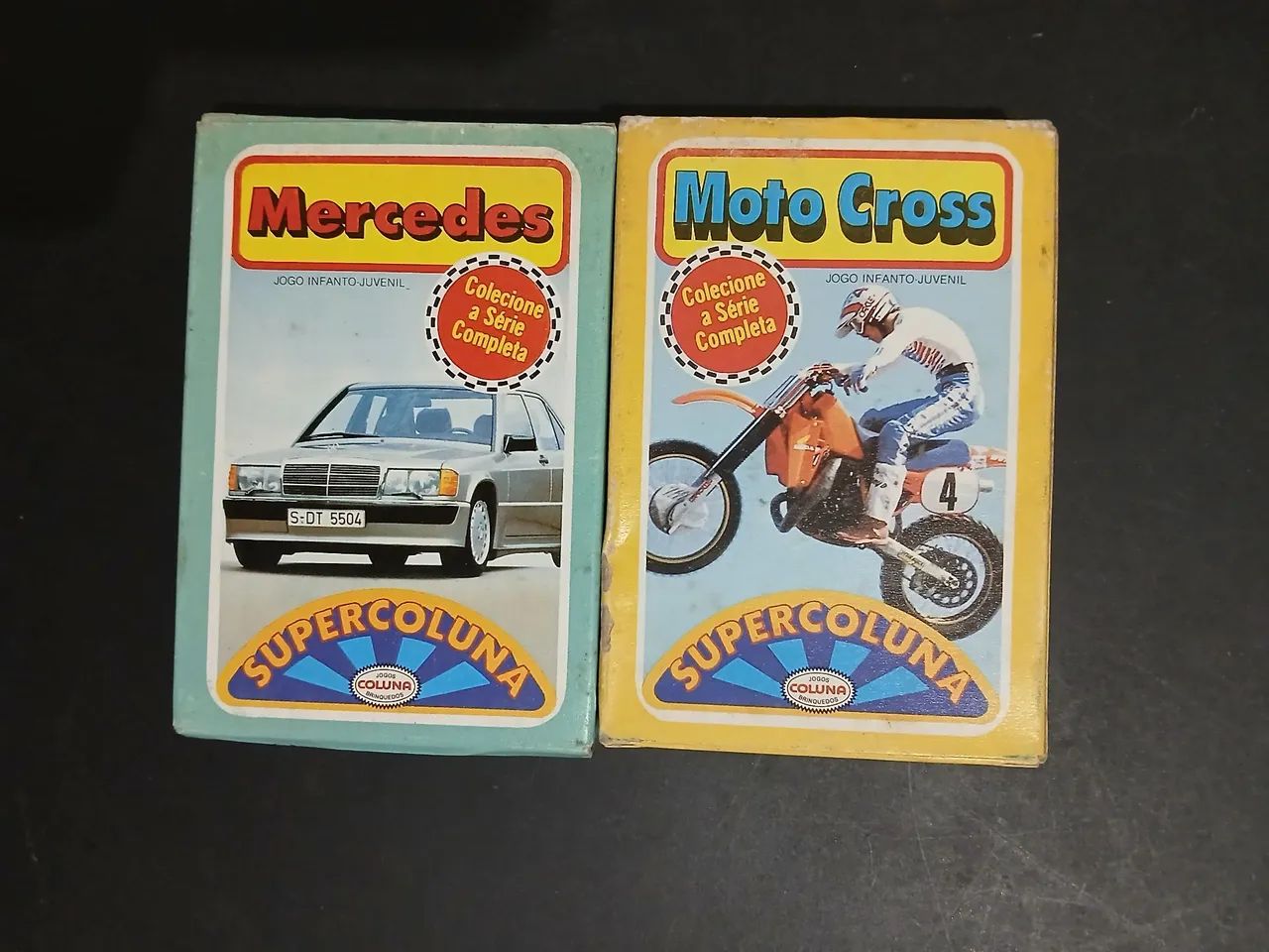 Lote Cartas Super Coluna anos 80 Mercedez (Nova) e Moto Cross
