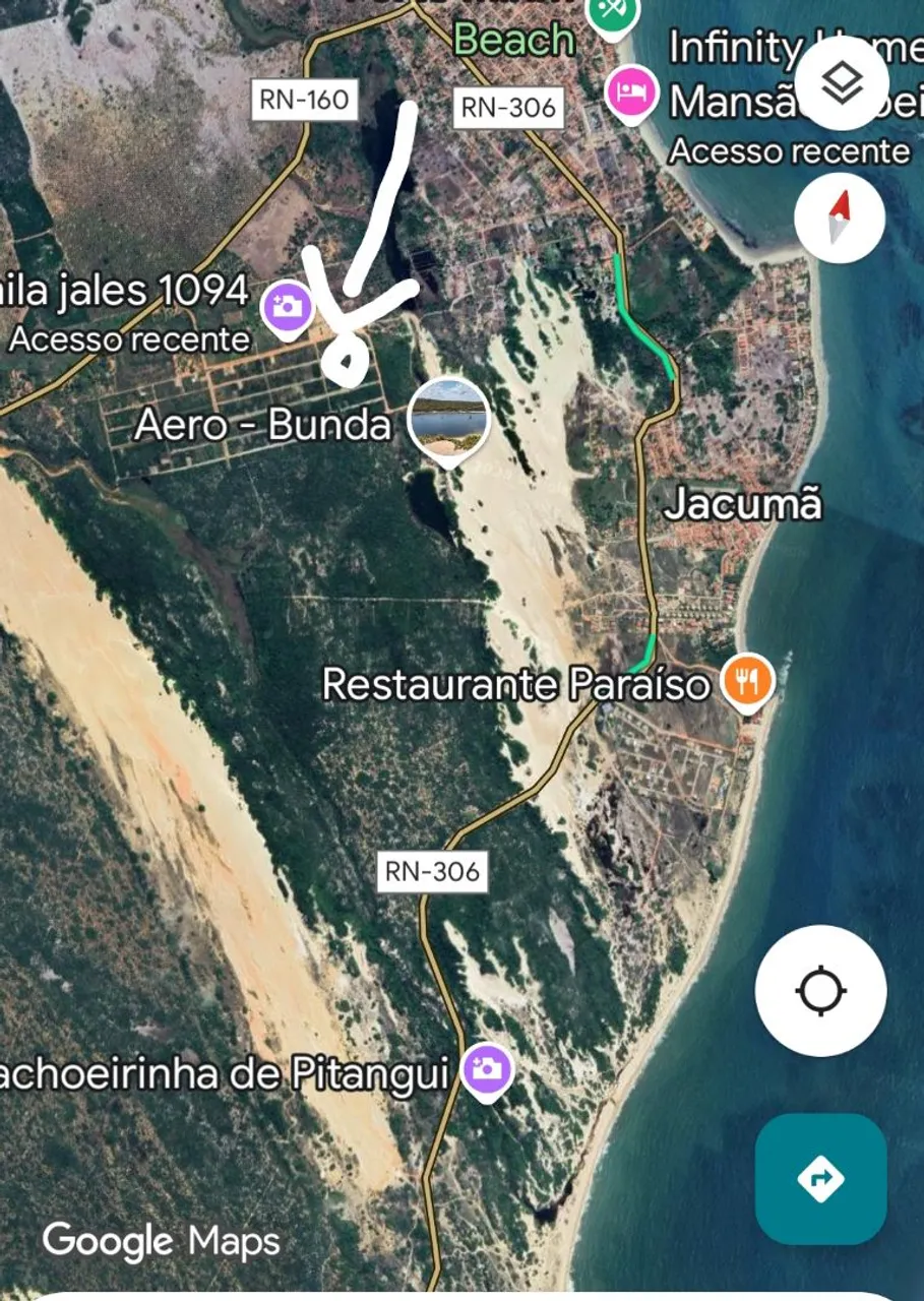 Lotes em Muriú ao lado da lagoa de Jacumã