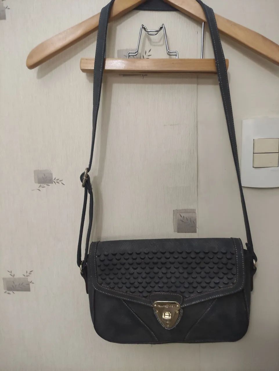 Felippe krein bolsa transversal <br>PRETO <br>ALTURA 35CM<br>LARGURA 50CM<br>FUNDO 36X15CMfelippe - Foto 2