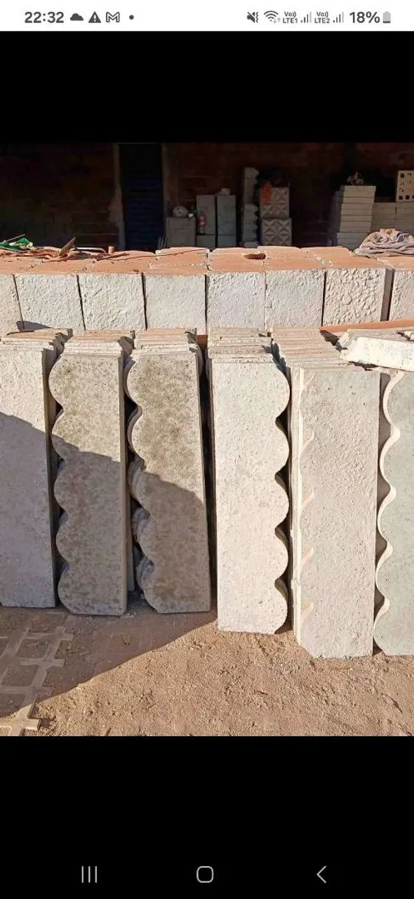 Meio fio separador de jardim Rs 9 cada 458363229198110721