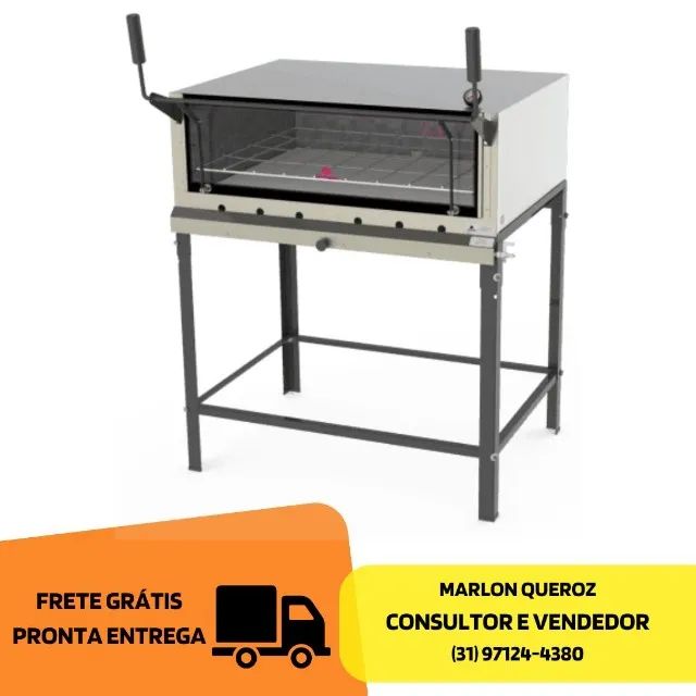 Forno de Pizza Refratário Progas 90x90 Novo
