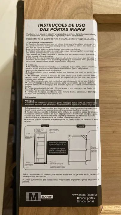Porta tauari modelo malta- madeira maciça - Foto 3