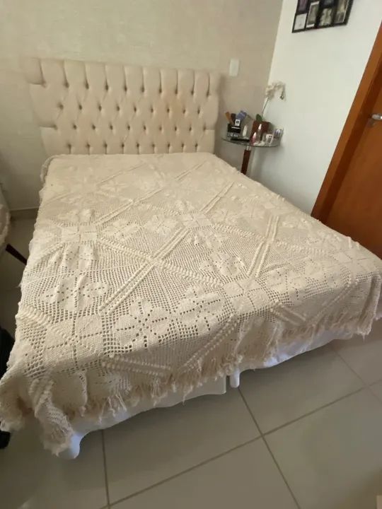 Colcha de crochê 