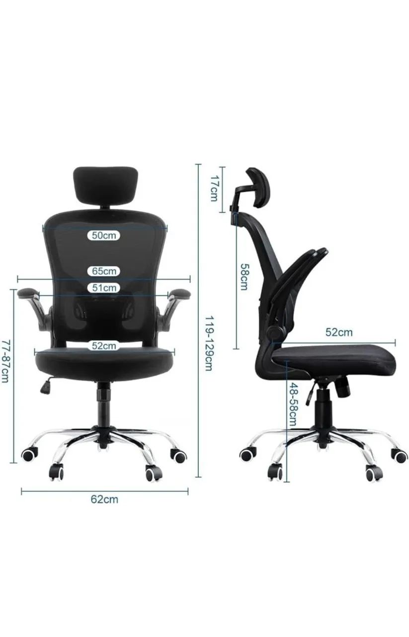 Cadeira de Escritório Ergonômica com Rodas - Foto 2