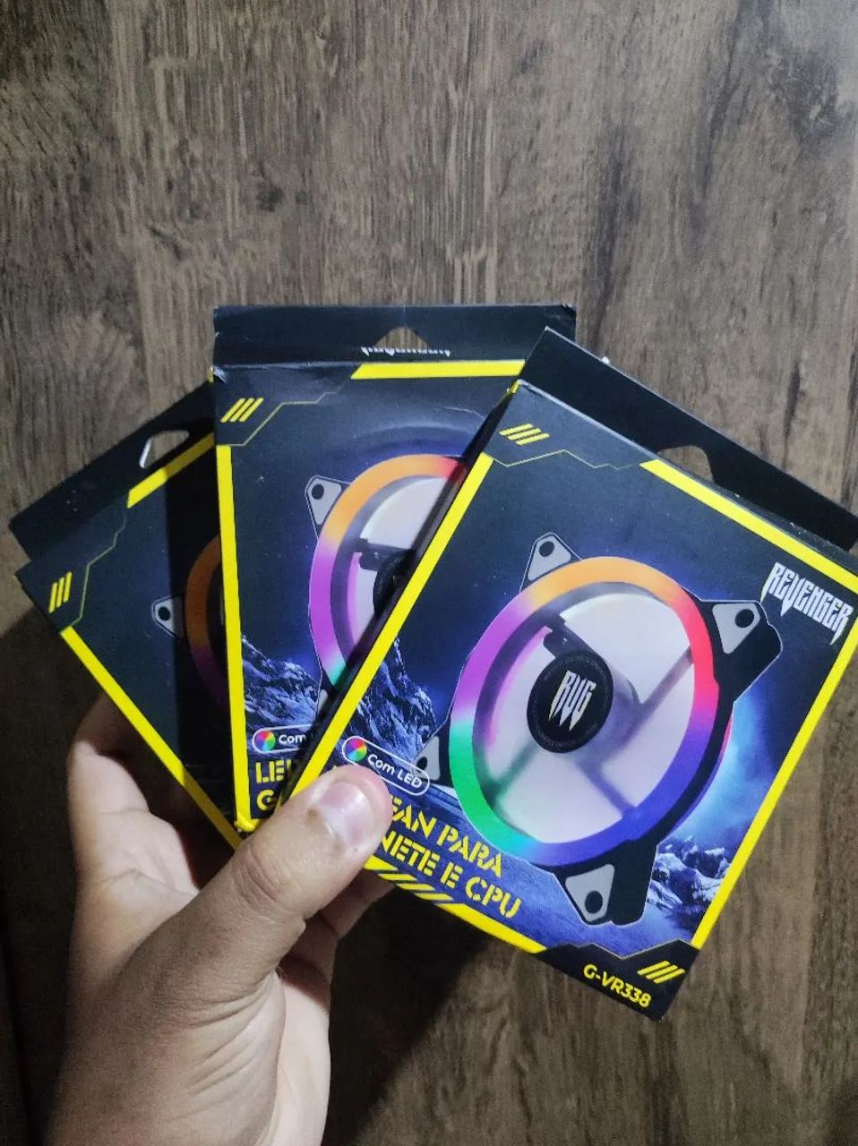 3 por 100R$ - Cooler para PC 120mm RGB com LED
