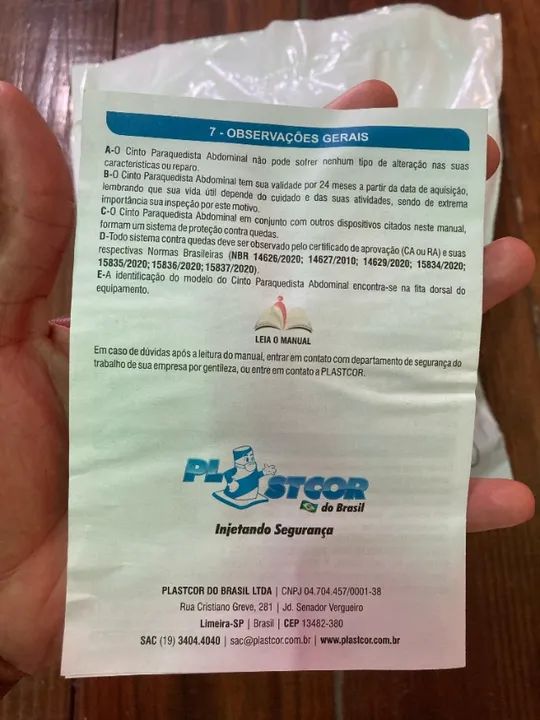 CINTO SEGURANÇA PARAQUEDISTA  - Foto 6