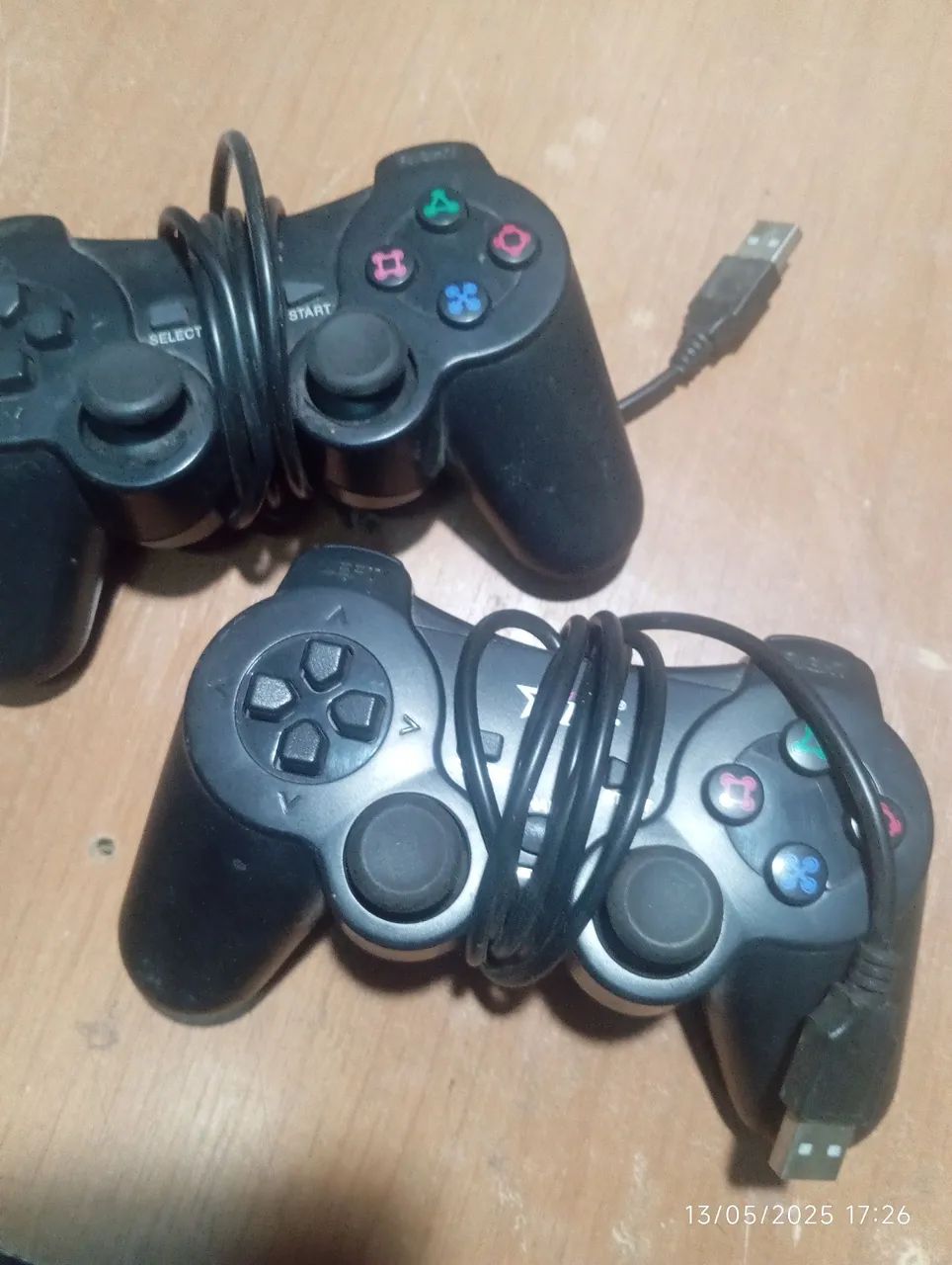 Controle Feira USB para PS2 - 2 unidades