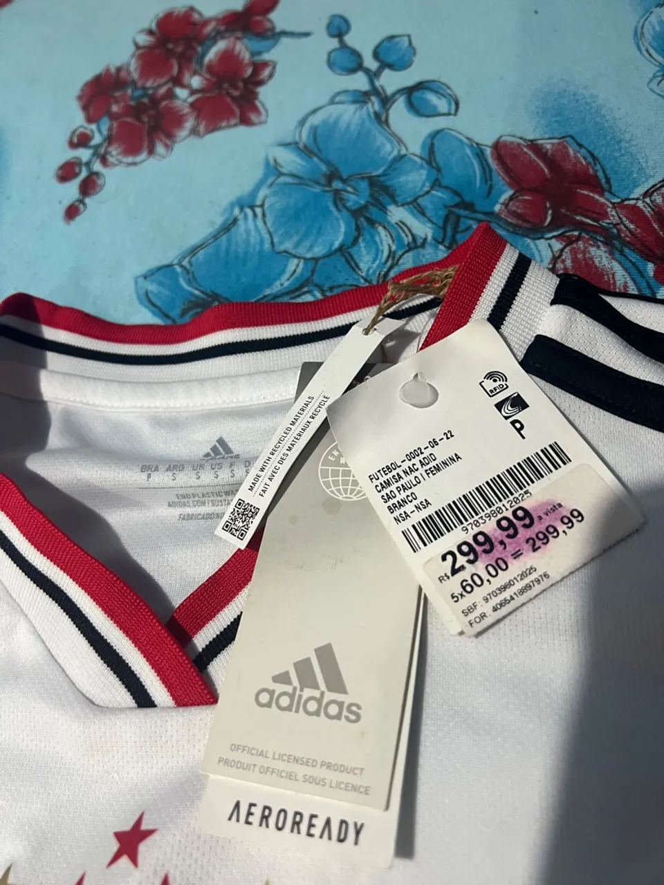 Camisa Adidas São Paulo Feminina - Branca