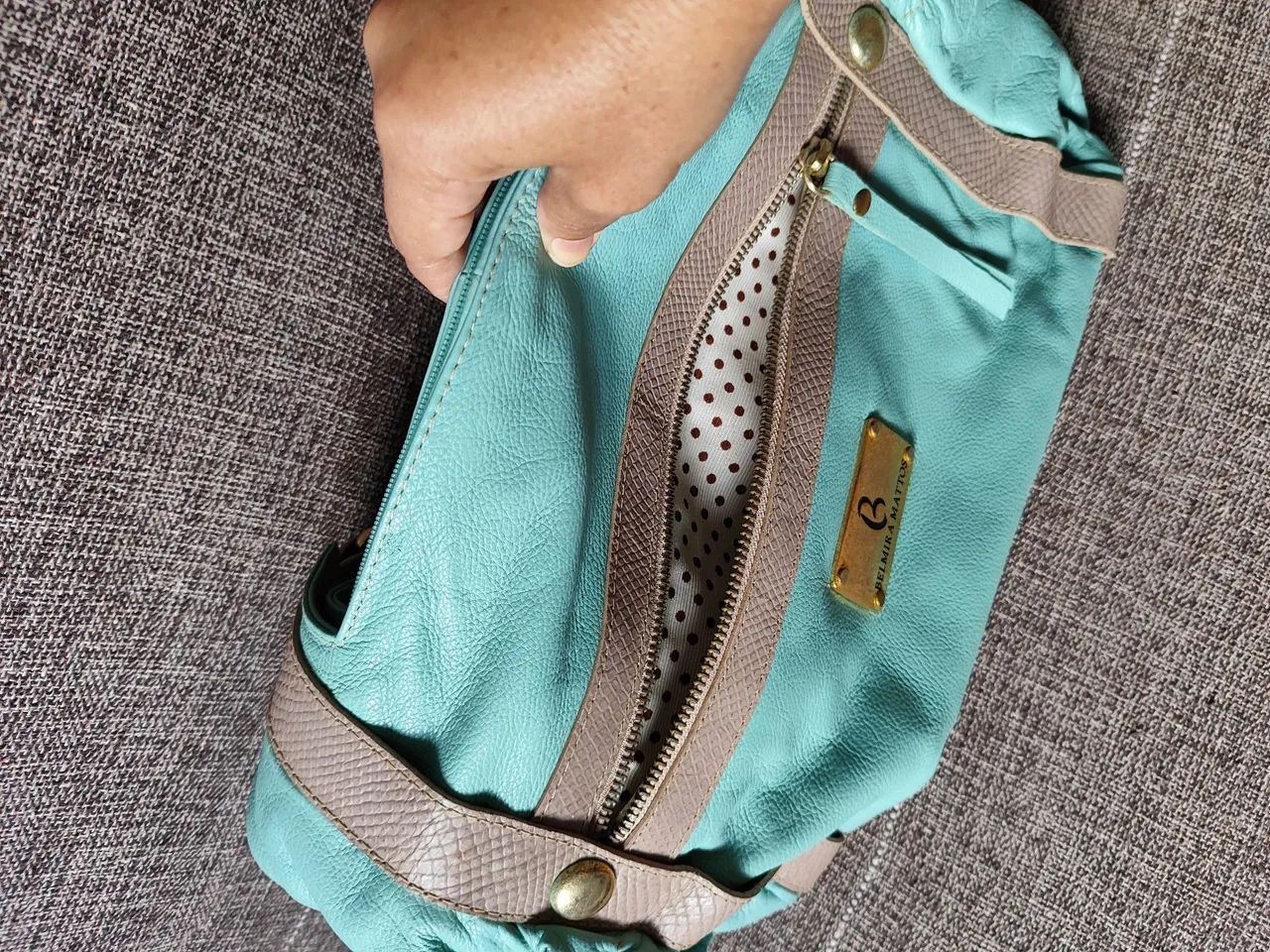 Bolsa de Ombro grande, Belmira Mattos, em Couro Legítimo - Foto 6