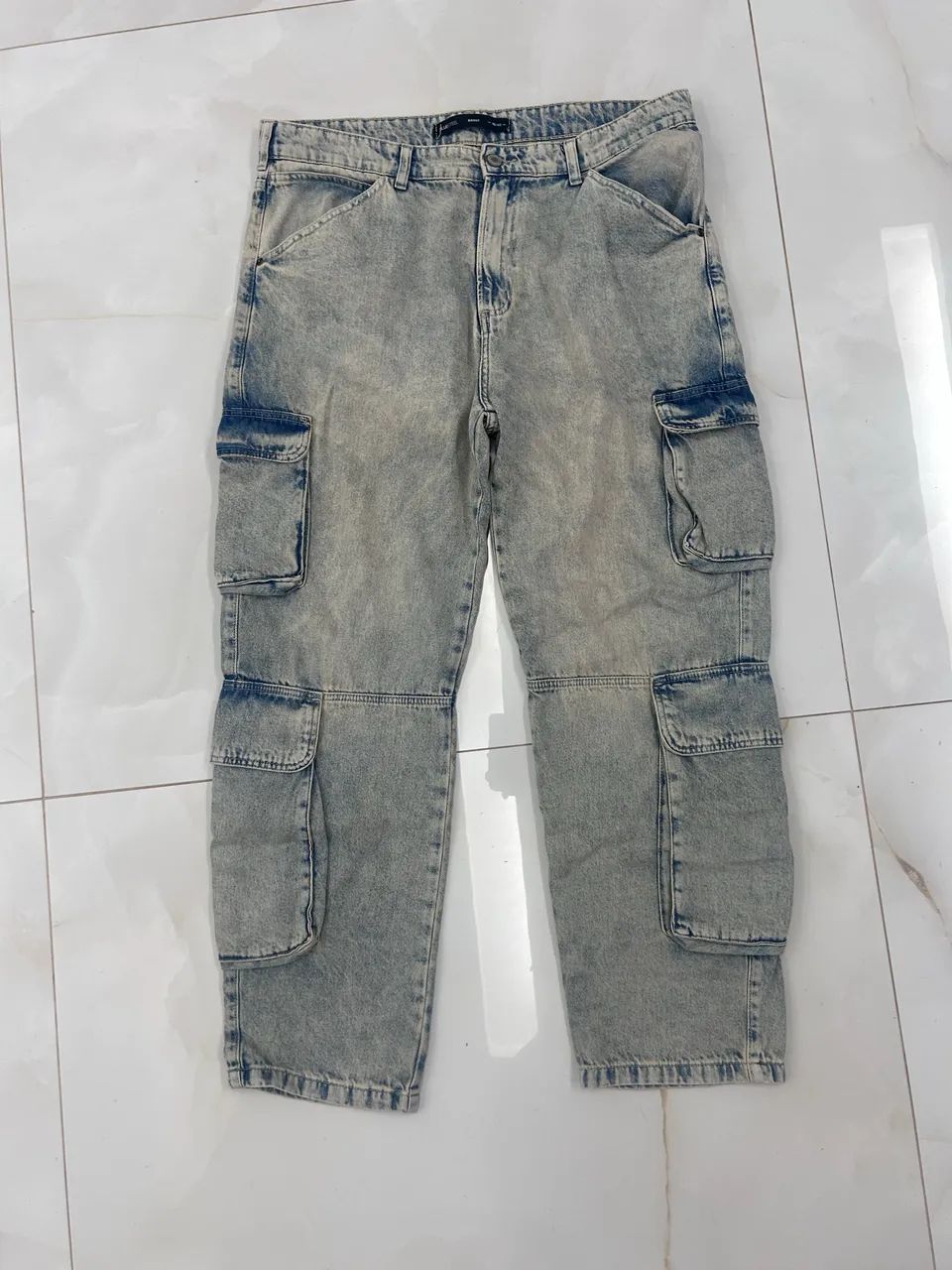 Calça cargo reta 